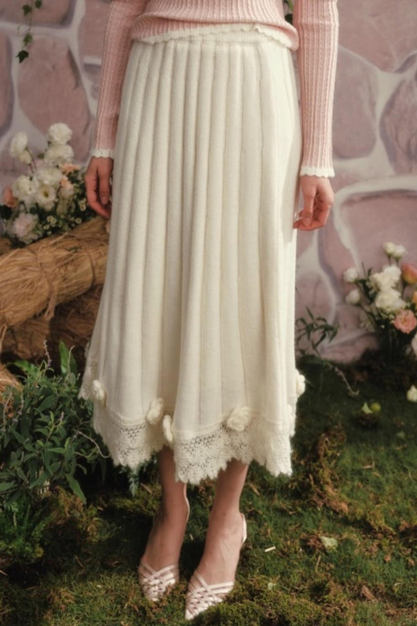 Lacemade Knitted Long Skirt