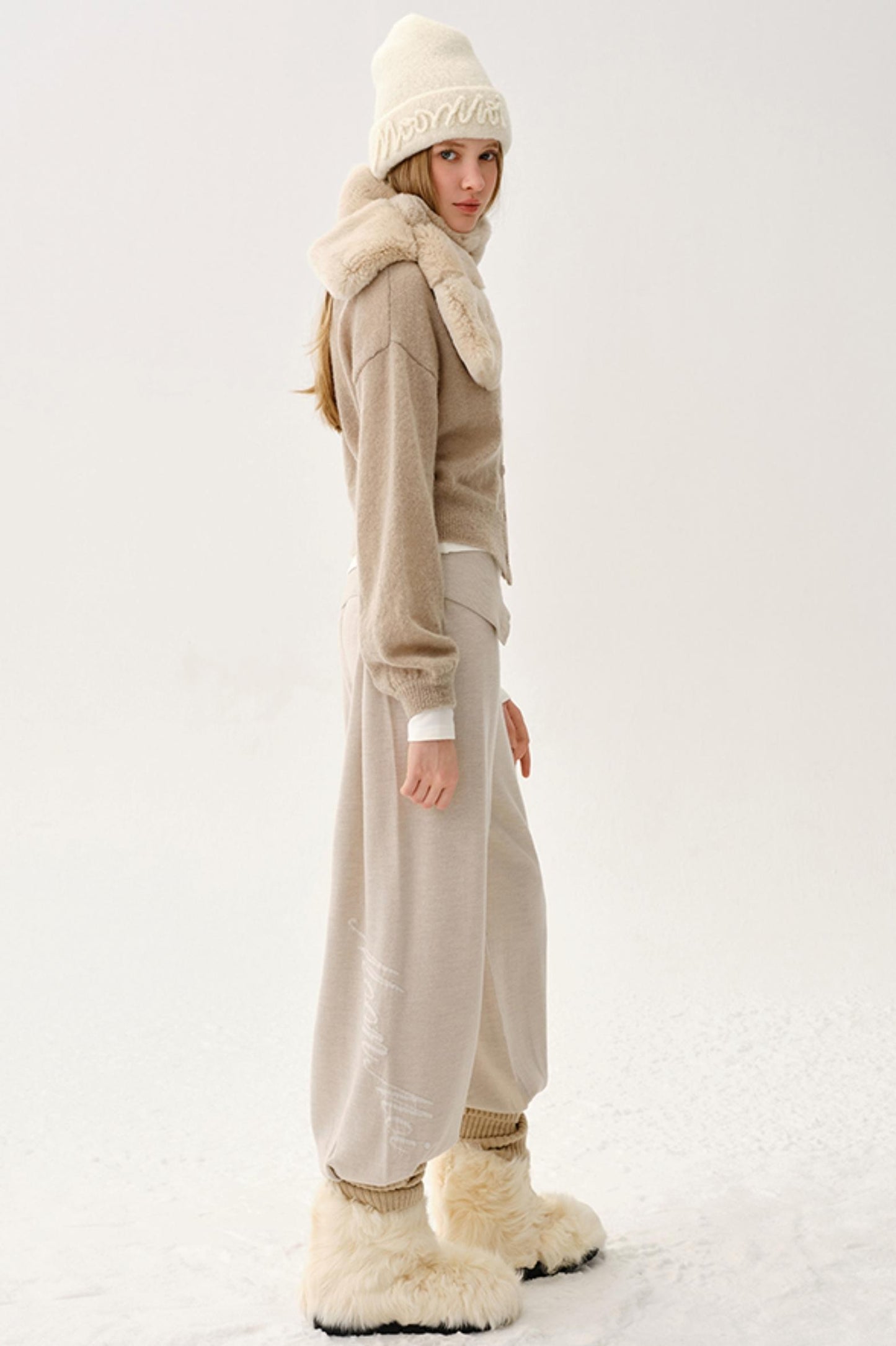 High-End Wool Knit Pants