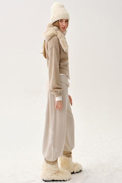 High-End Wool Knit Pants