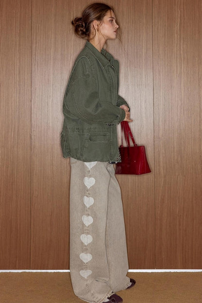 Almond Love Brown Jeans