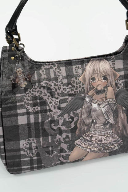 Lightweight Plaid Printed Bag