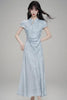 Blu Jacquard