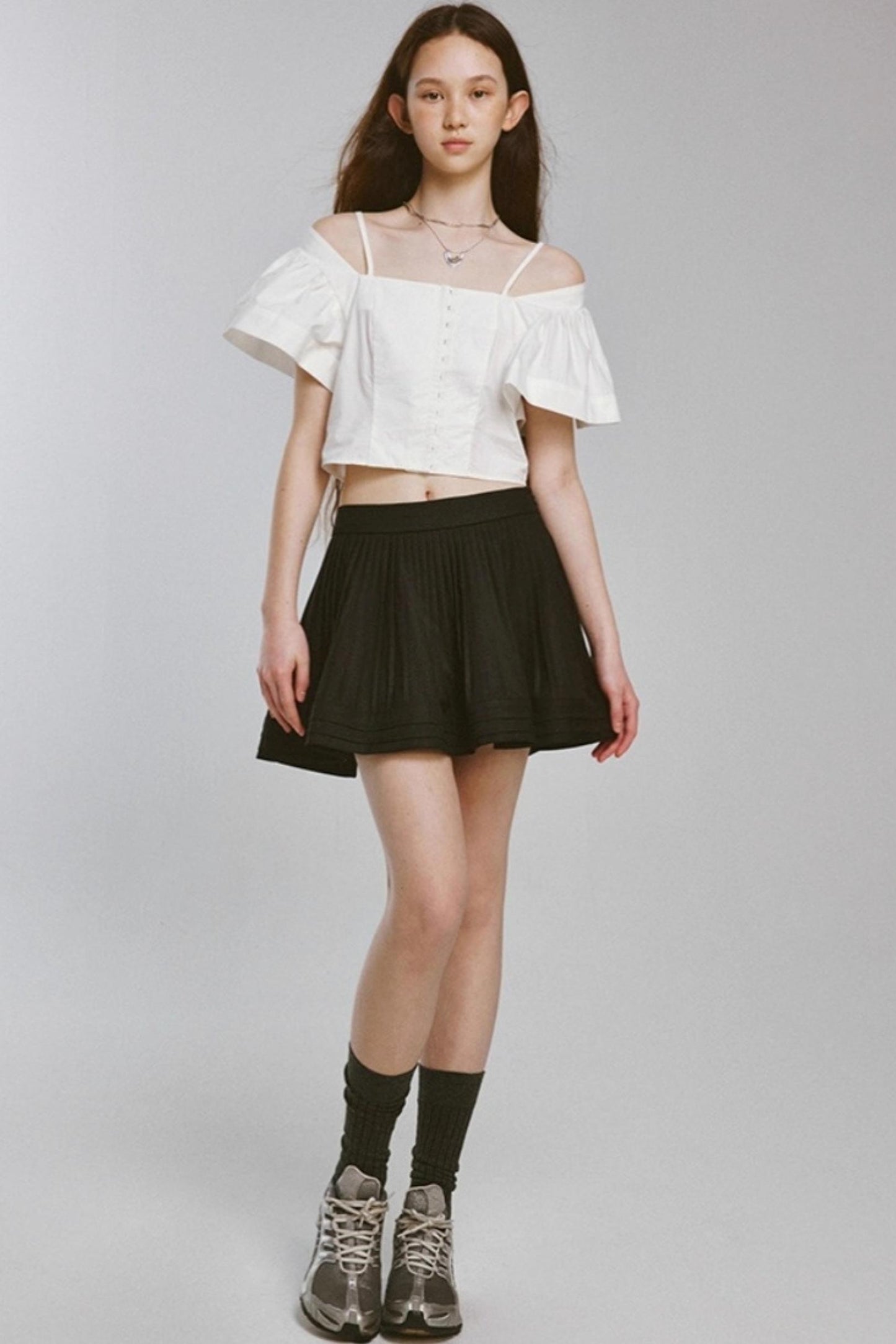 Paris Vacation Embossed Crop Top