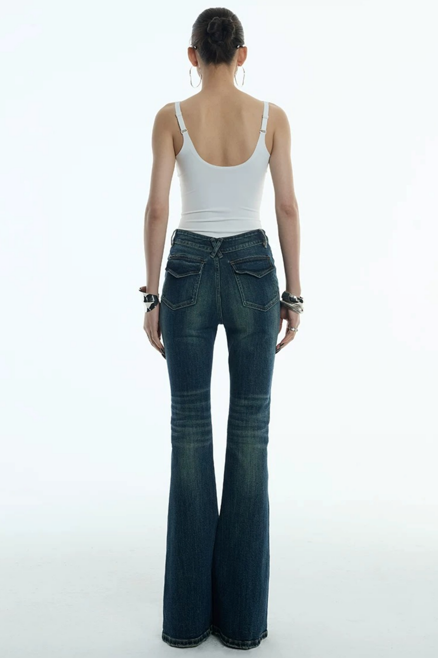 Cloud White V-Neck Seamless Camisole