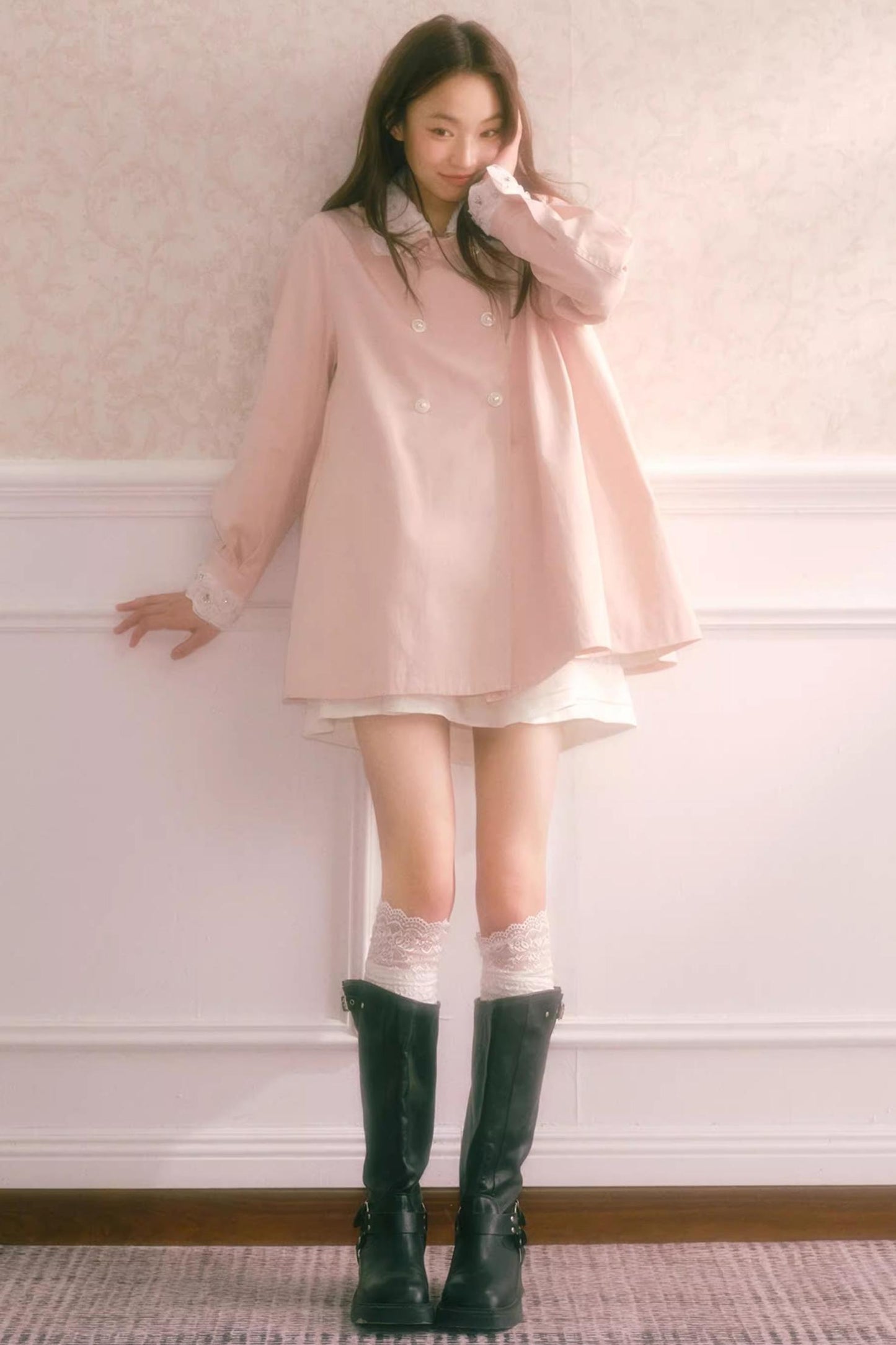 Pink Diamond Swing Coat