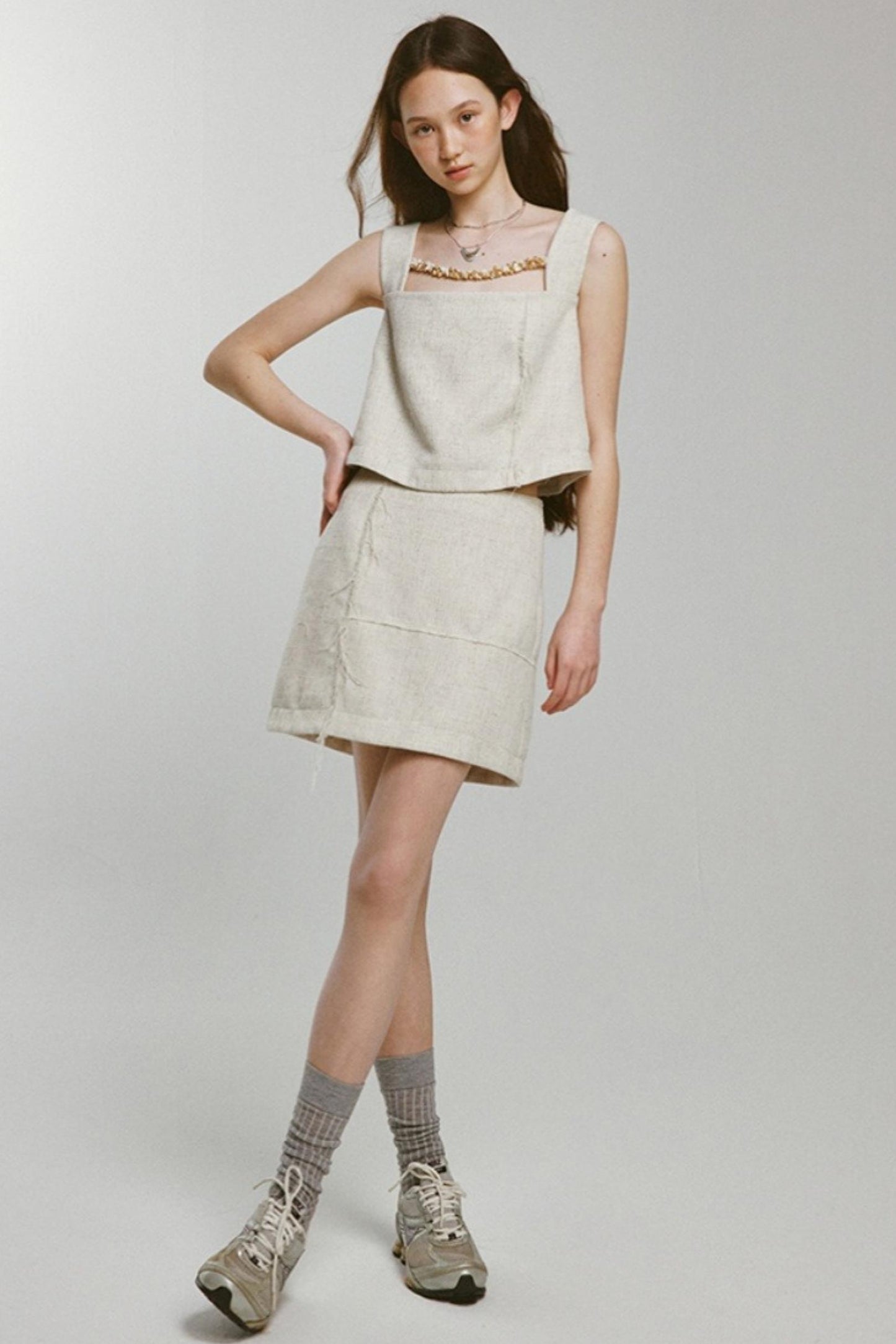 Rebellious Linen Skirt Set-Up