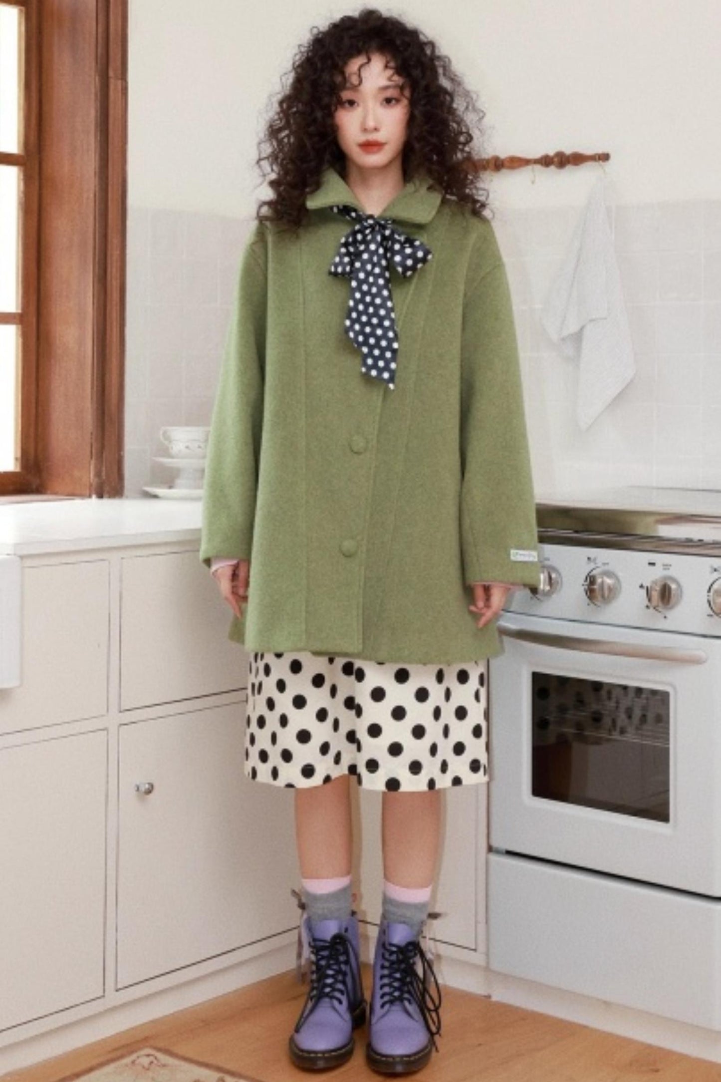 Green Manor Woolen Coat