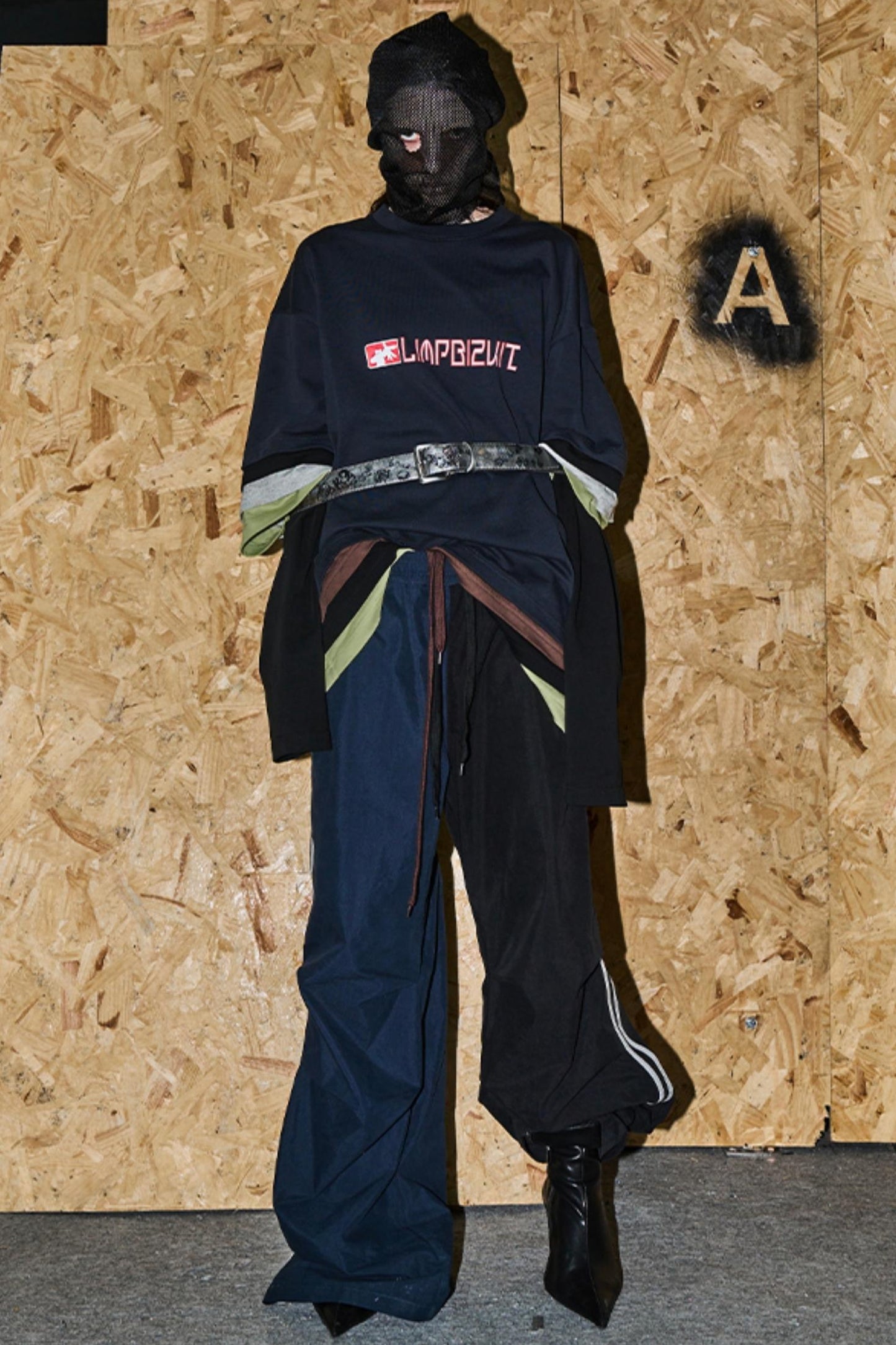 Double Layer Look Sports Pants