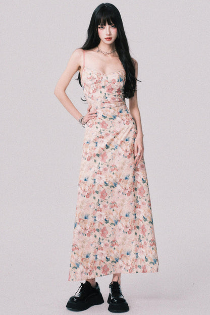 Dreamy Floral Halter Dress