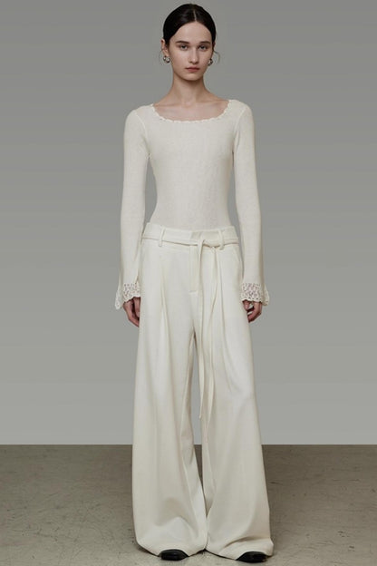 Drapey Wide-Leg Pants