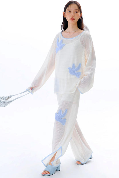 Original Embroidery Knitted T-Shirt