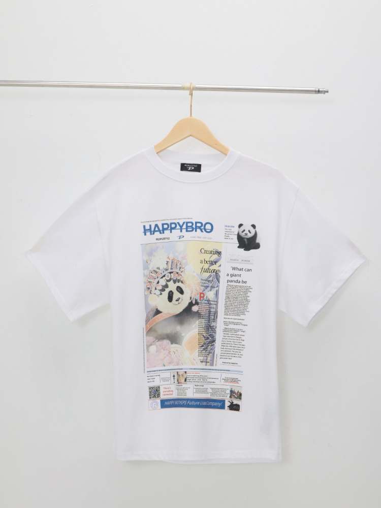 Panda Culture Print T-Shirt