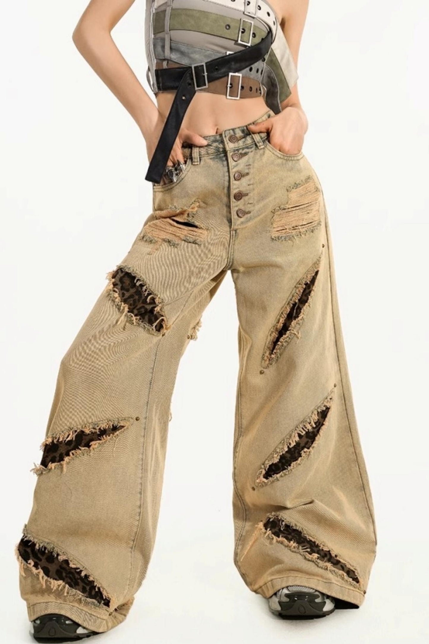 High-Waist Wide-Leg Jeans