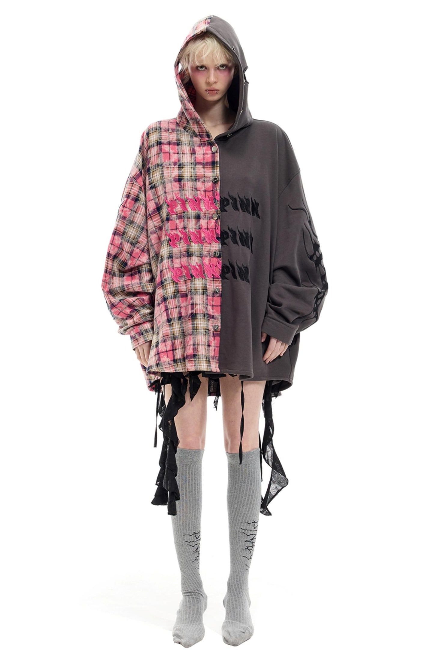 Y3K Plaid Hoodie