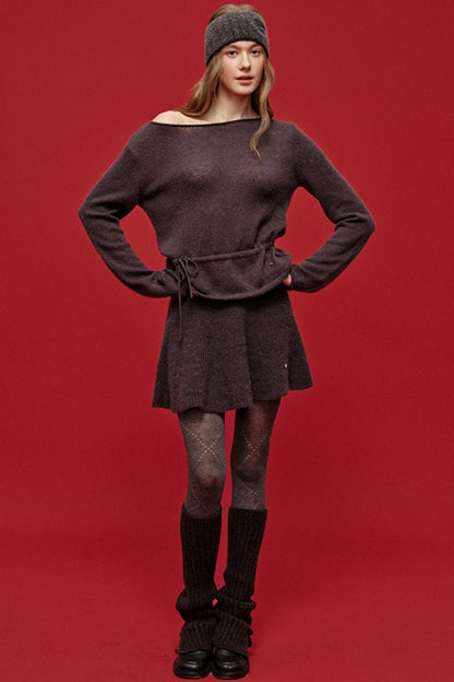 Misty Knit Sweater Skirt Set-Up