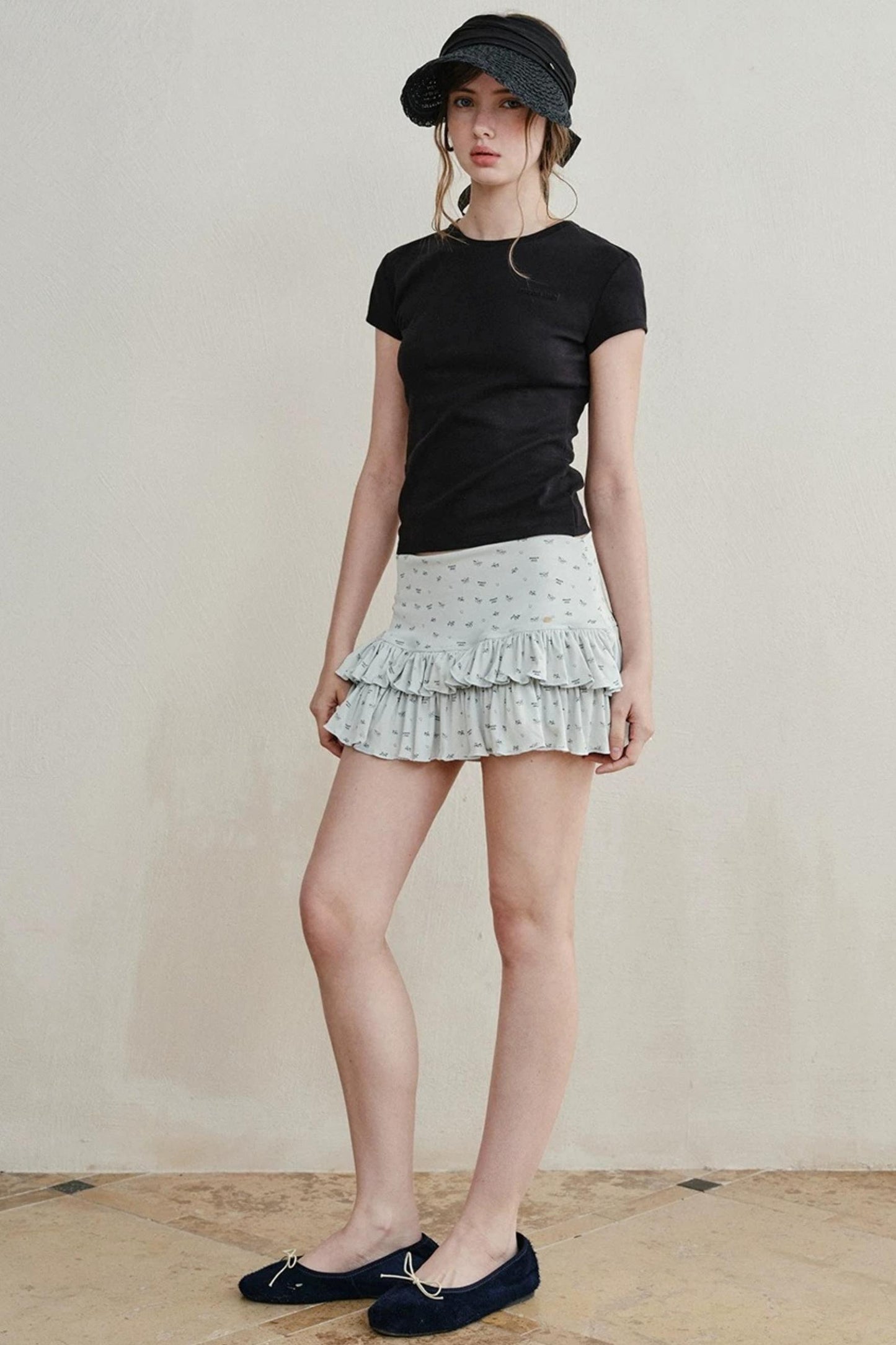 Floral Ruffled Cake Skirt