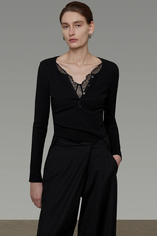 High-End Minimalist Slim Knitwear