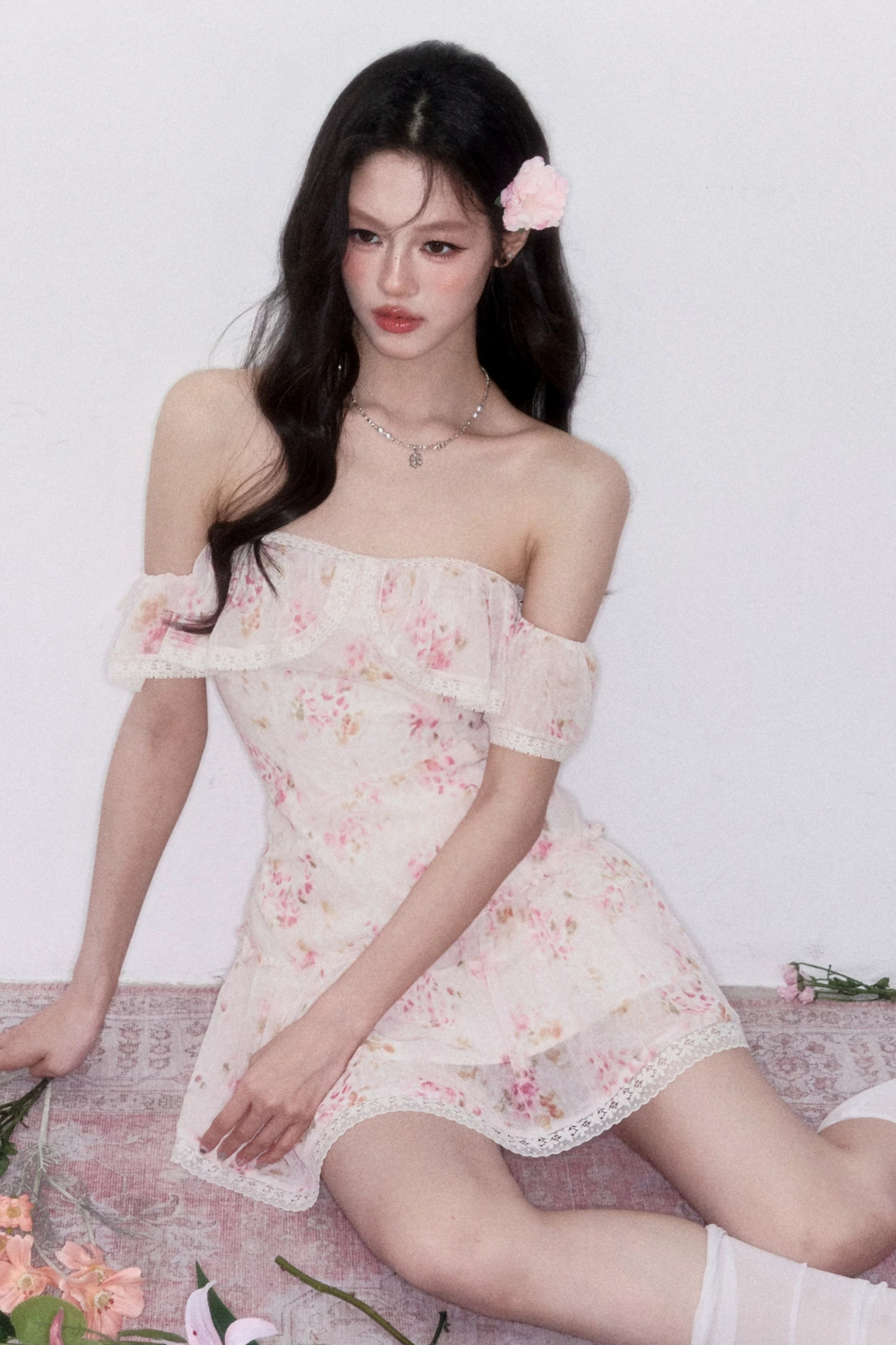 Pink Mist Chiffon Dress
