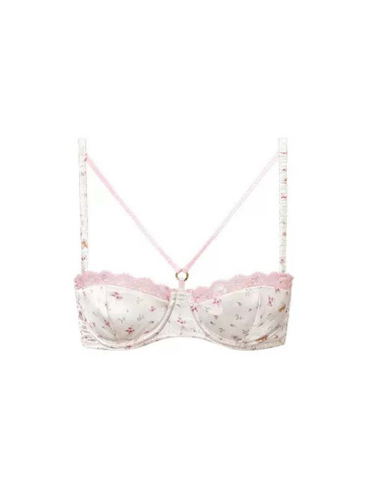 Lace Satin Soft Wire Bra