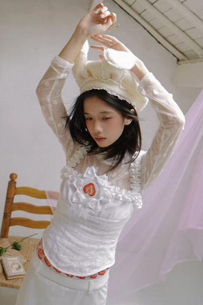 Polka Dot Strawberry Camisole Top