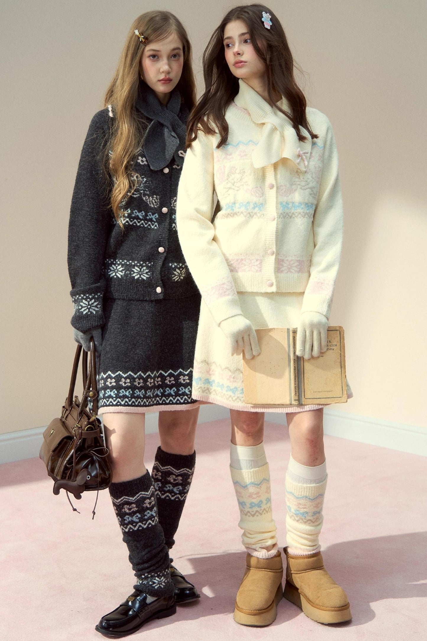 Sunset Wool Bow Scarf