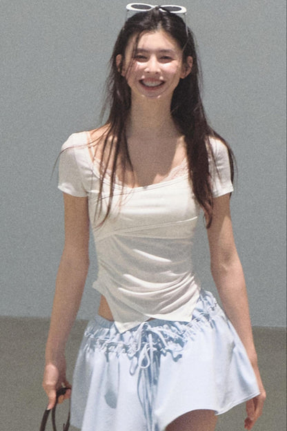 Dewy Square Neck T-Shirt