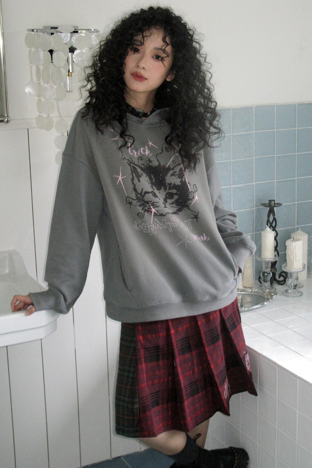 Starburst Rebel Cat Hoodie Jacket