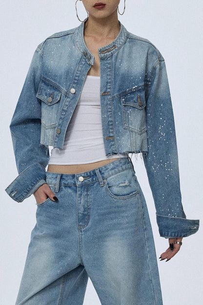 Blue Winter Denim Jacket