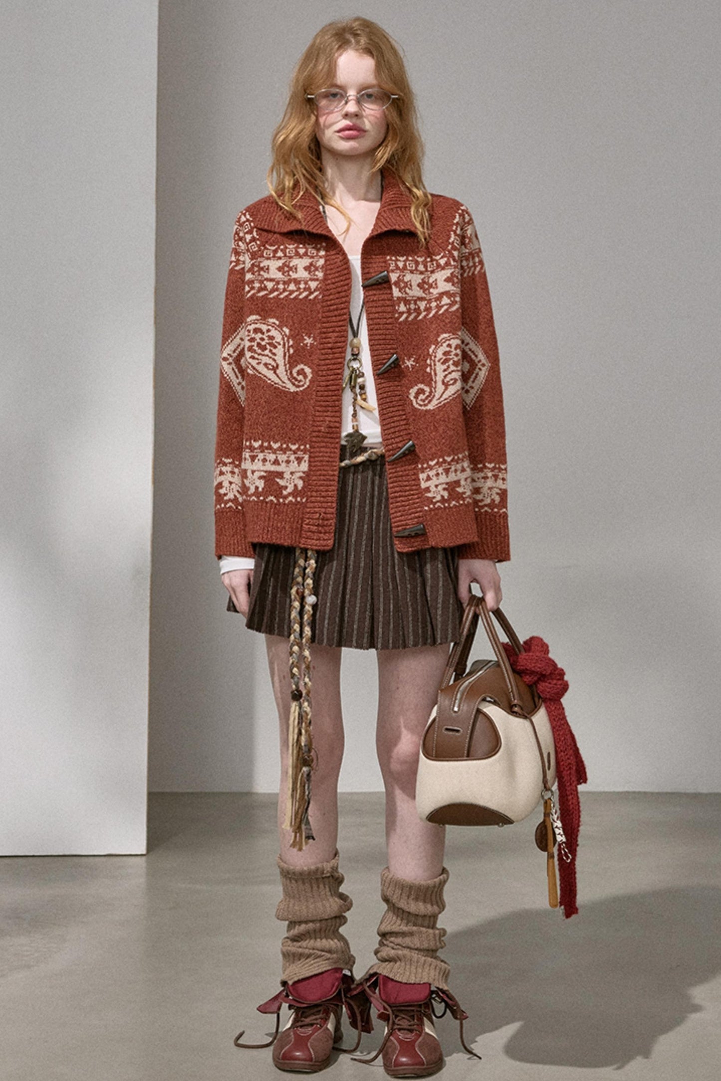 Cashew Island Floral Yarn Jacket