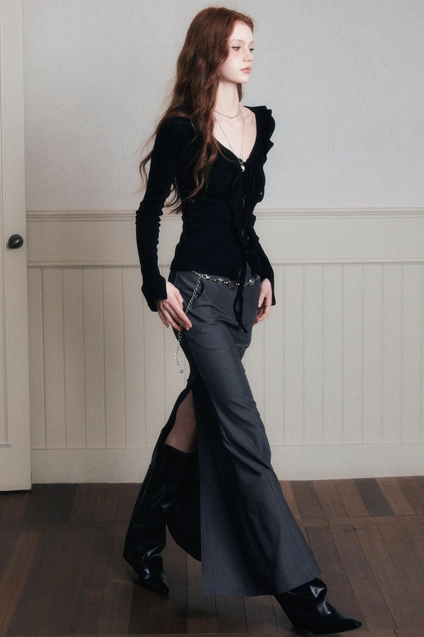 Mermaid High-Waisted A-Line Skirt