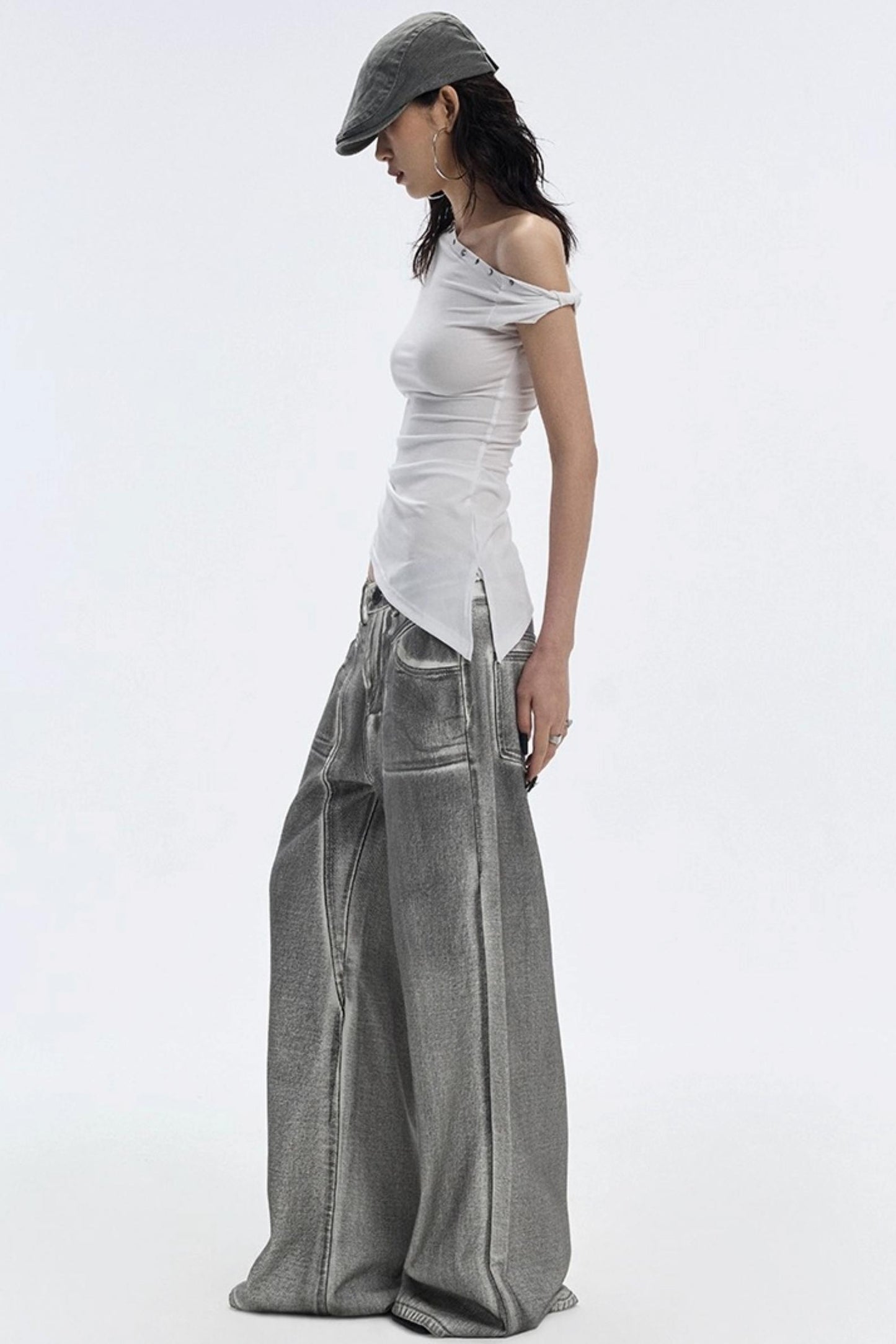 Bevelled Studded T-Shirt