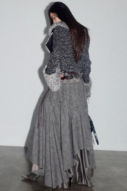 Loose Feeling Irregular Large Skirt