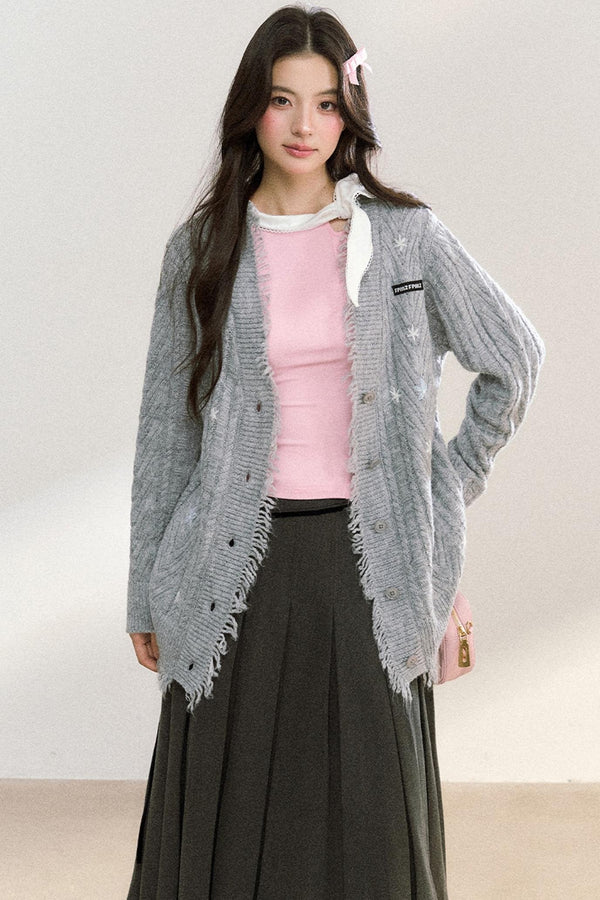 Floral V-Neck Cardigan