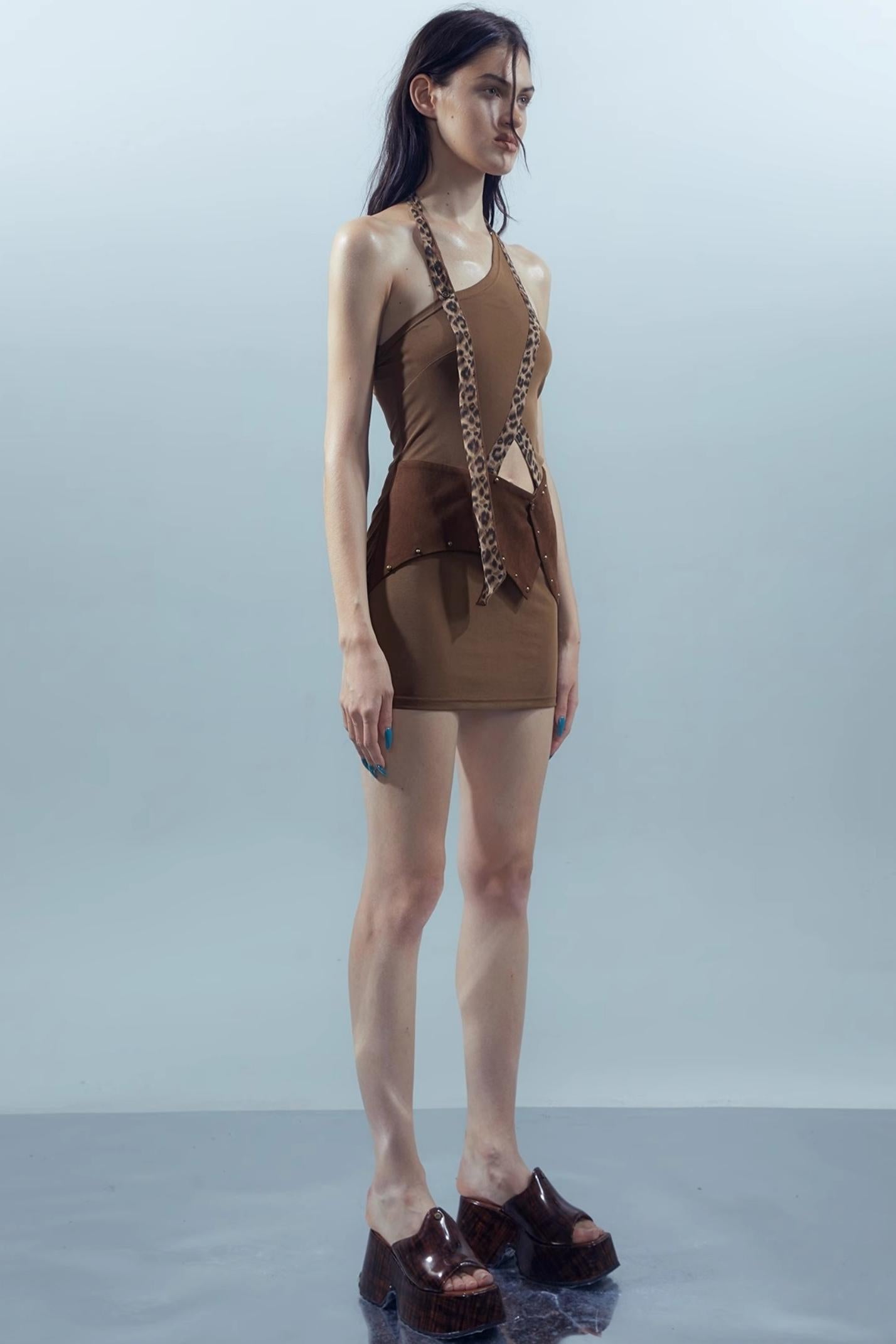 Leopard Patchwork Dress