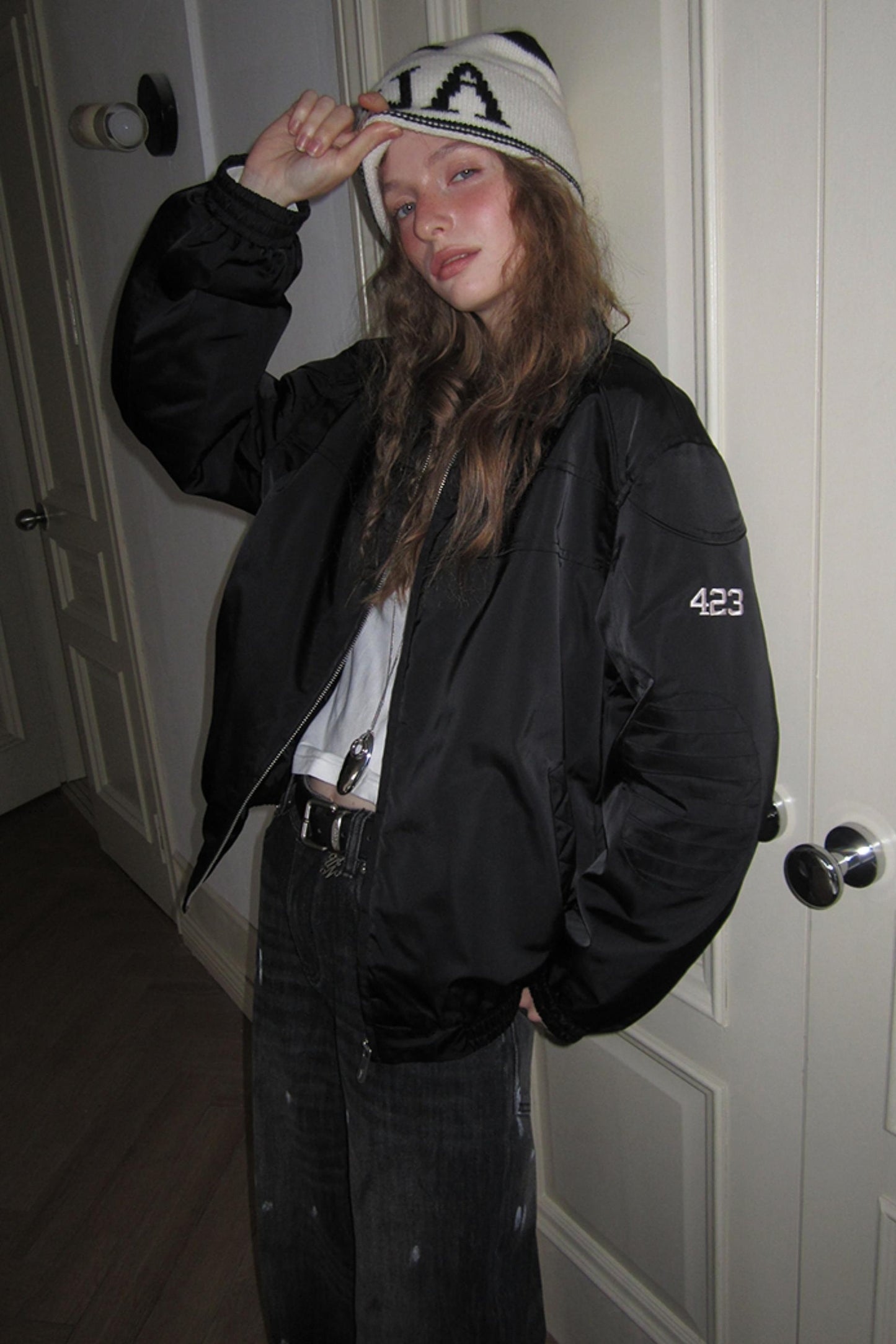 Uena Black Cotton Jacket