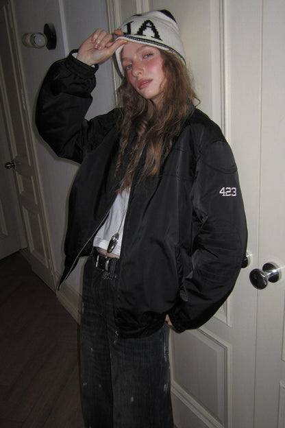 Uena Black Cotton Jacket