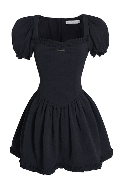 Square Neck Puff Sleeve Dress