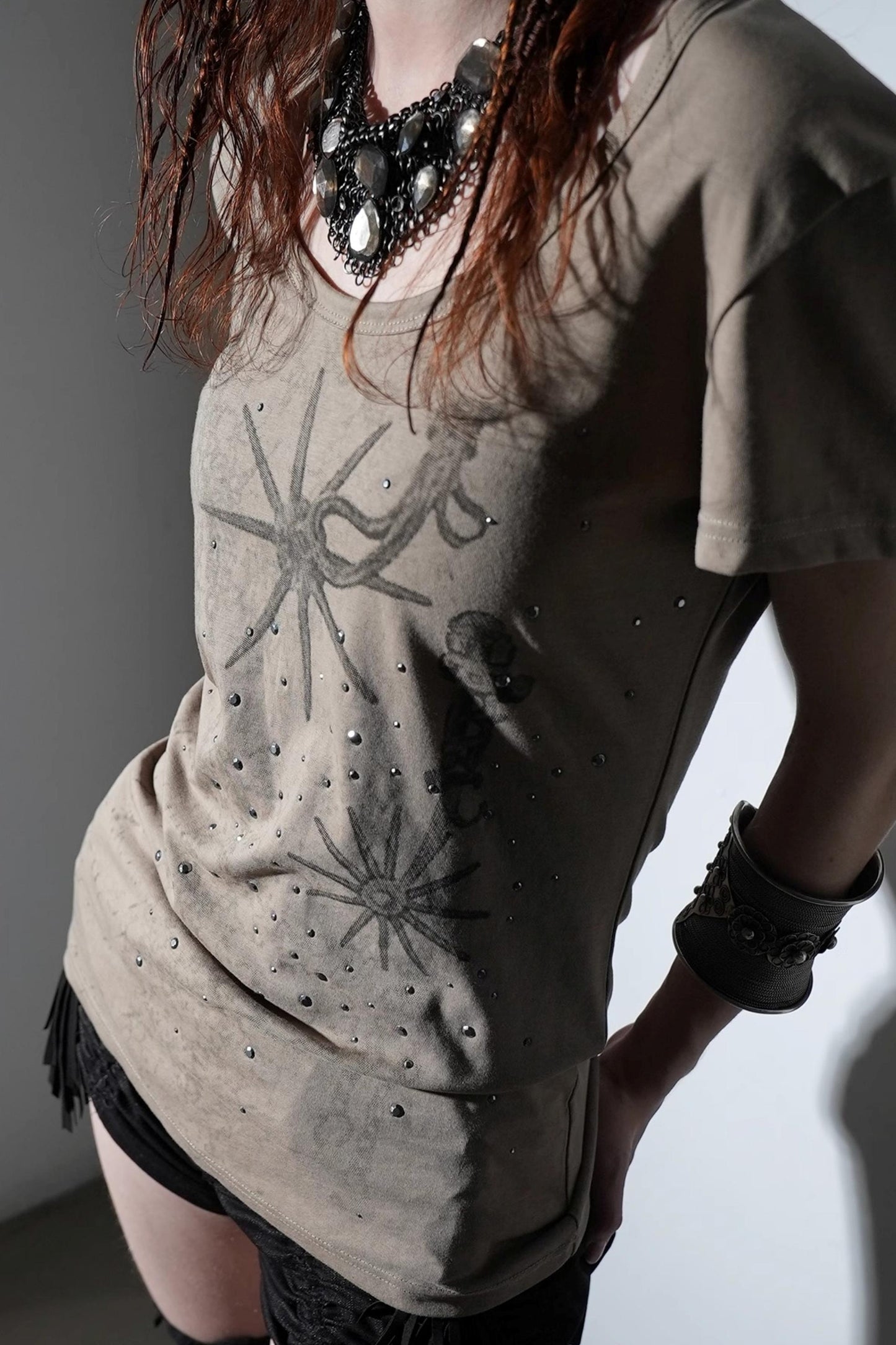 Western Rhinestone Basic Tee