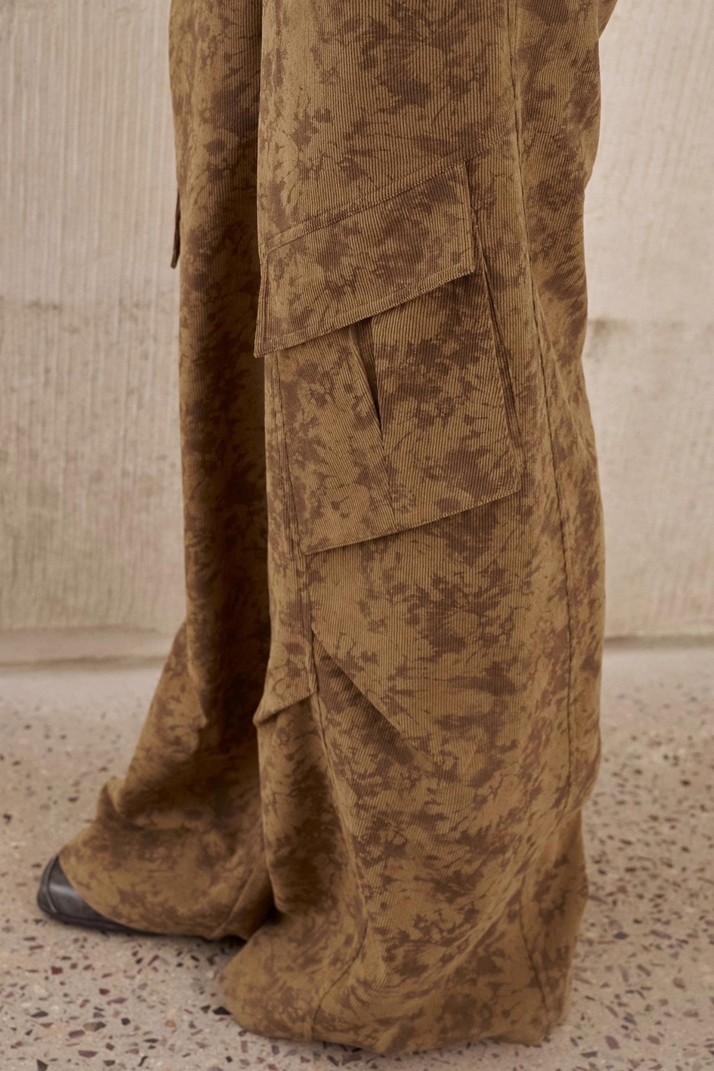 Vintage Print Cargo Pants