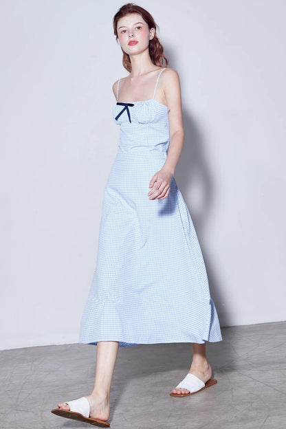 Checkered Sweetheart Summer Skirt Set-Up