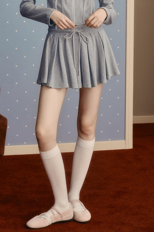 Casual Preppy Style Skirt