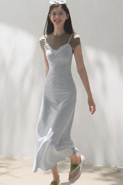 Chic Waist-Cinching Camisole Dress