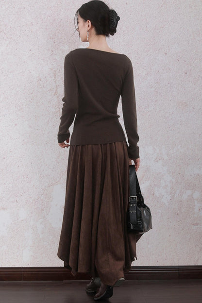 Chestnut Brown Skirt