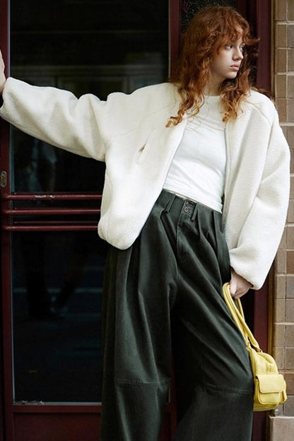 Lily Shadow Lambhair Coat