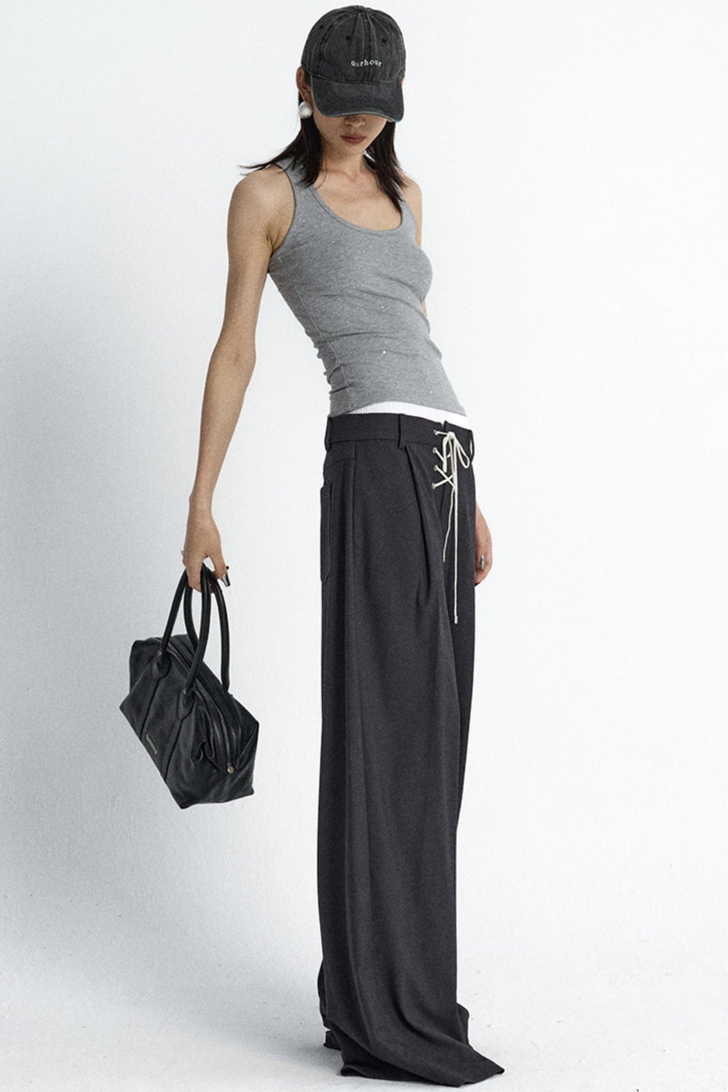 Elastic Waist Western Trousers