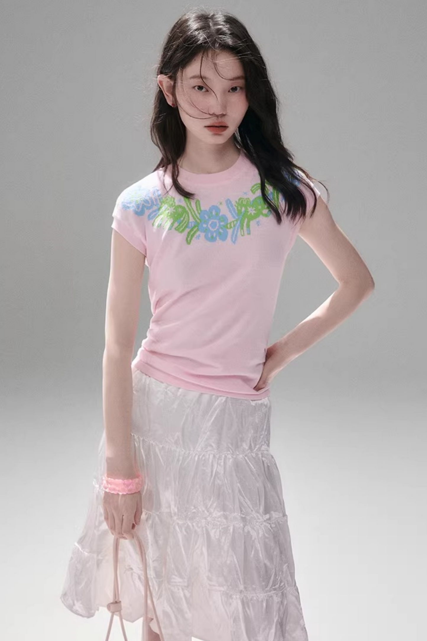 Little Horse Jacquard Cotton Top