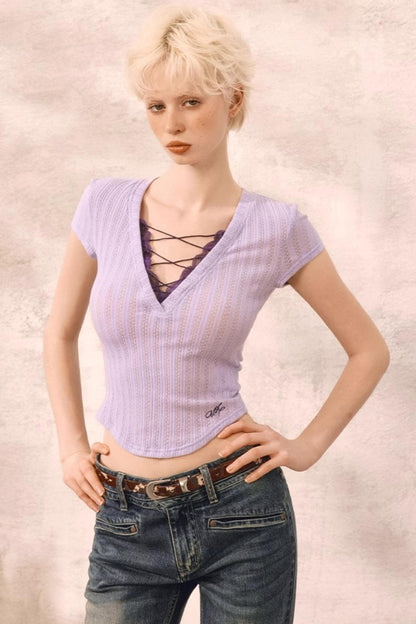 Sleek V-Neck T-Shirt