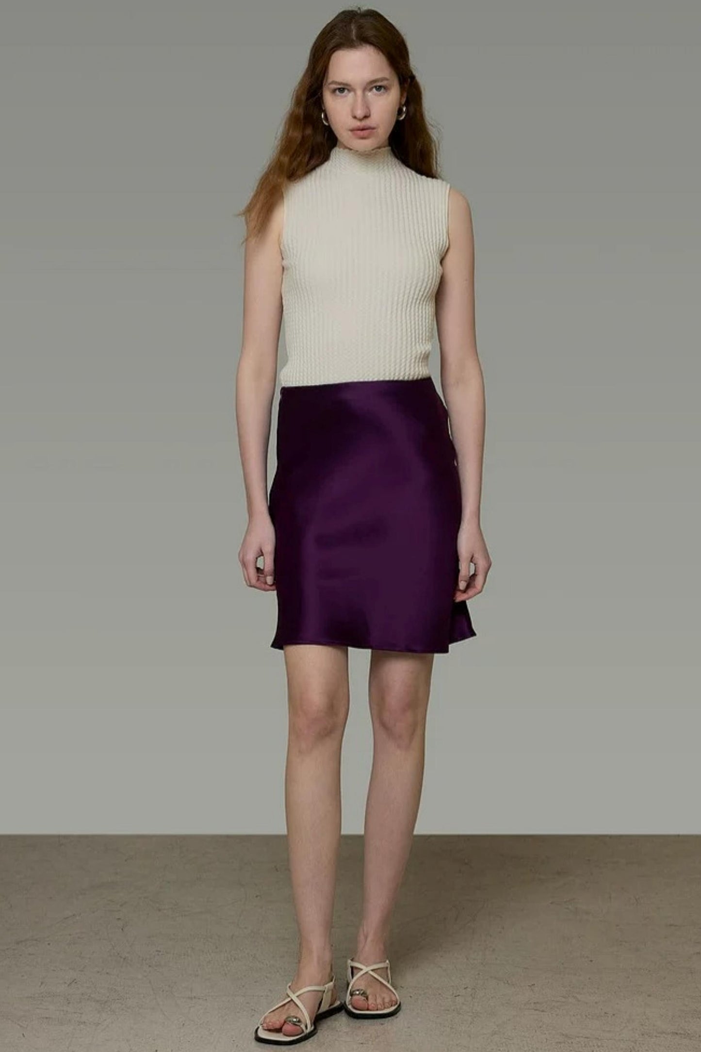 Dark Purple French Skirt