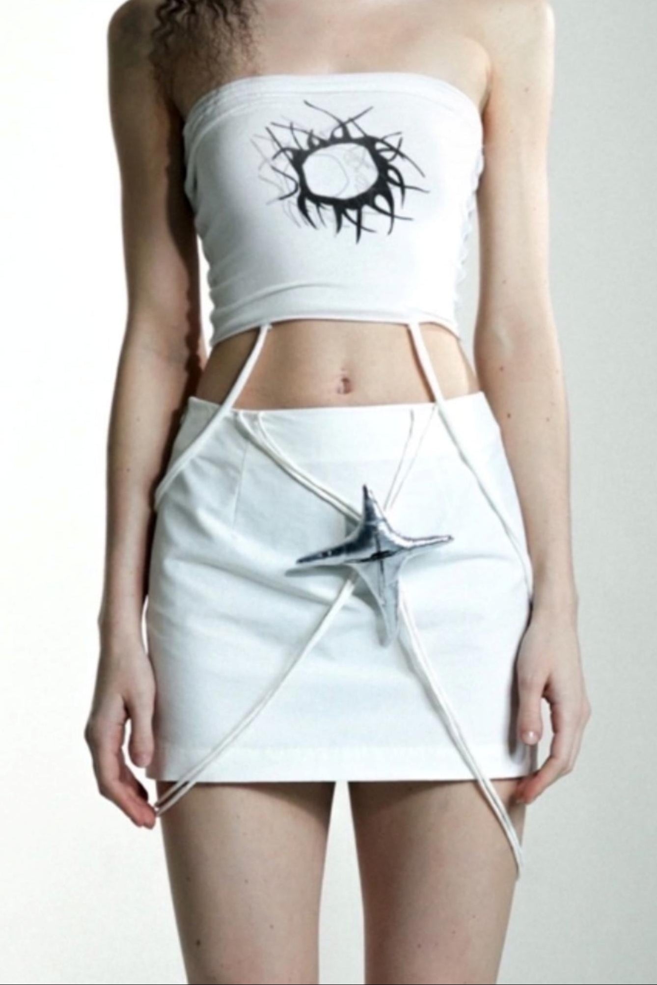 Star Halter Mini Skirt