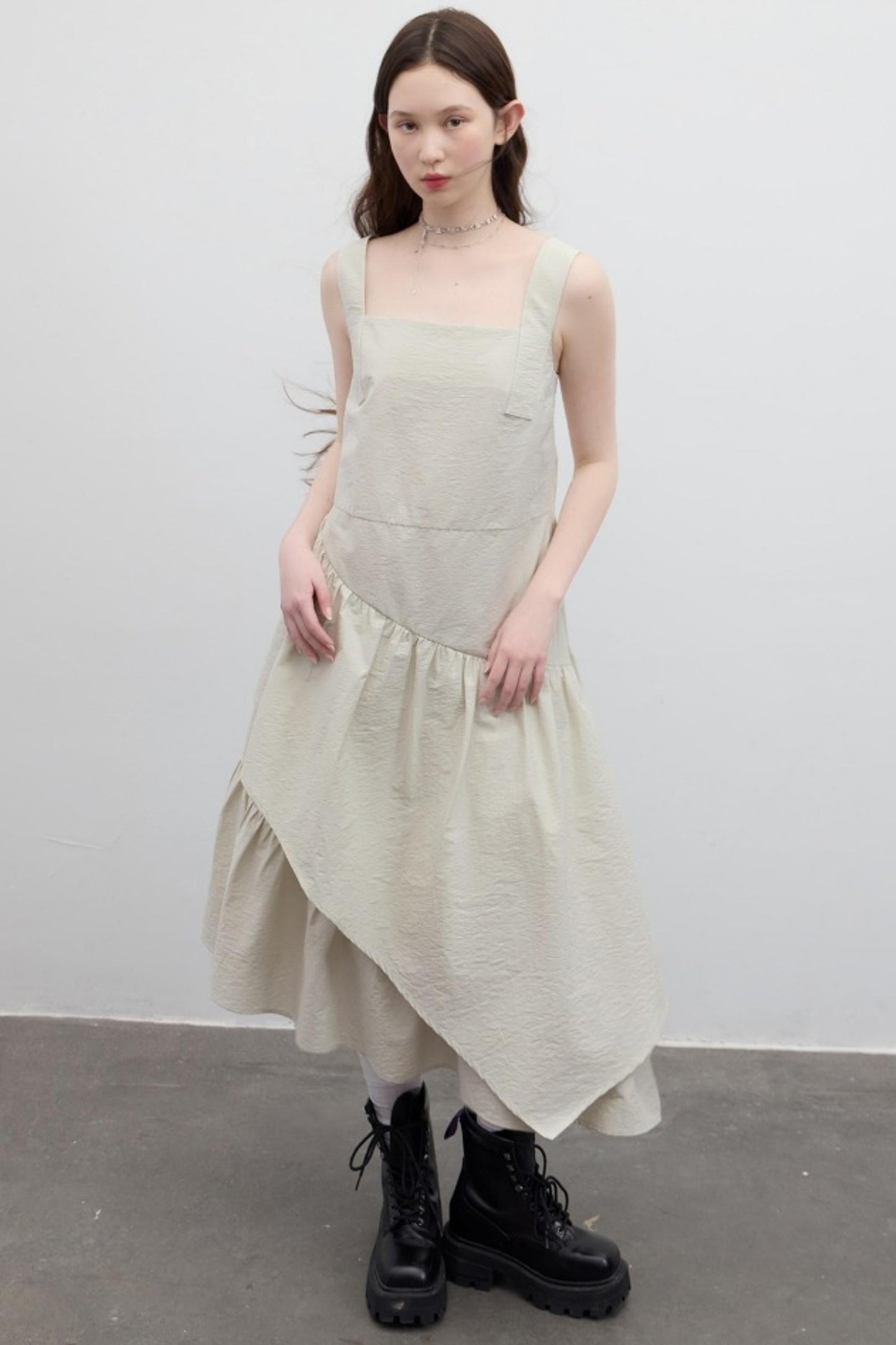 Green Layered Romantic Dress